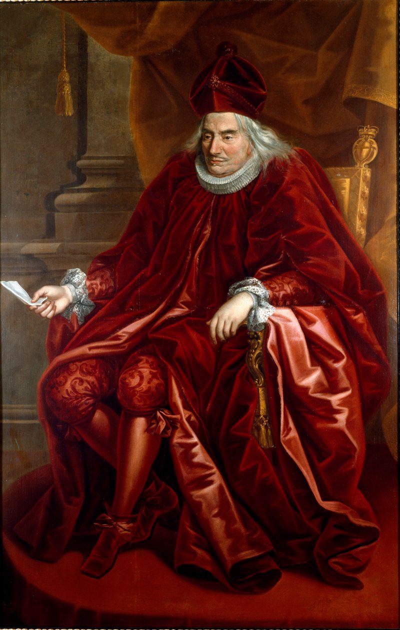 Oberto Della Torre (1617-1691) 1689 年至 1691 年间的基因总督肖像。 Maria Delle Piane (1660-1745) 作画，1690-1691 年尺寸 230x153 厘米 私人收藏继承 Luigi Cattaneo Adorno © Luisa Ricciarin 作者 乔凡尼·玛丽亚·德尔（Giovanni Maria delle）叫Mulinaretto Piane