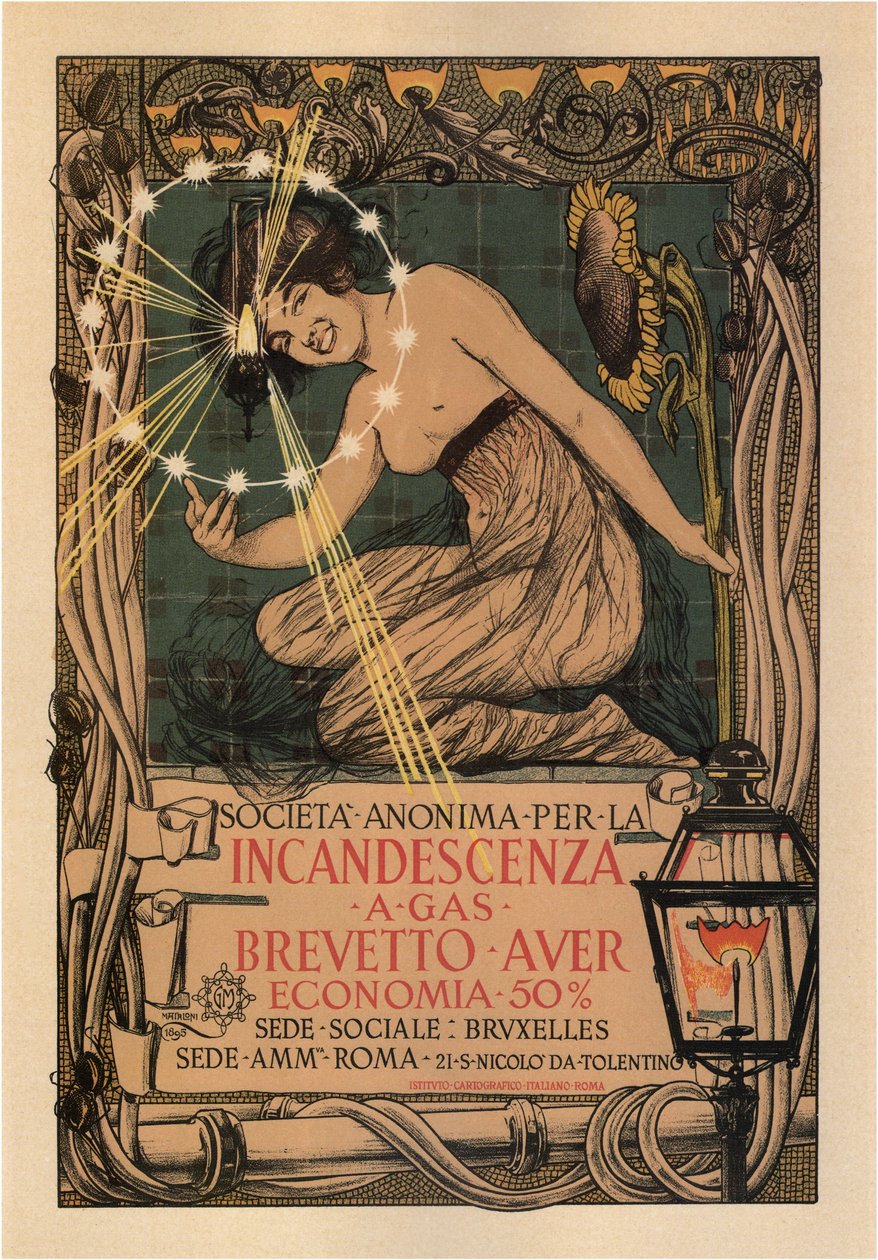 白炽公司，1895年 作者 乔凡尼·马塔洛尼（Giovanni Mataloni）