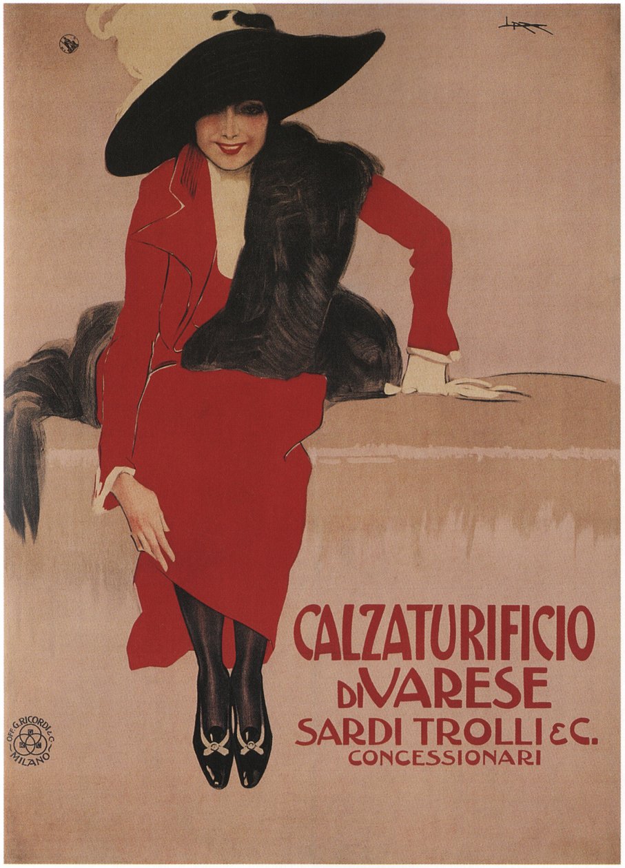 Sardi Trolli鞋子，1897年 作者 乔凡尼·马塔洛尼（Giovanni Mataloni）