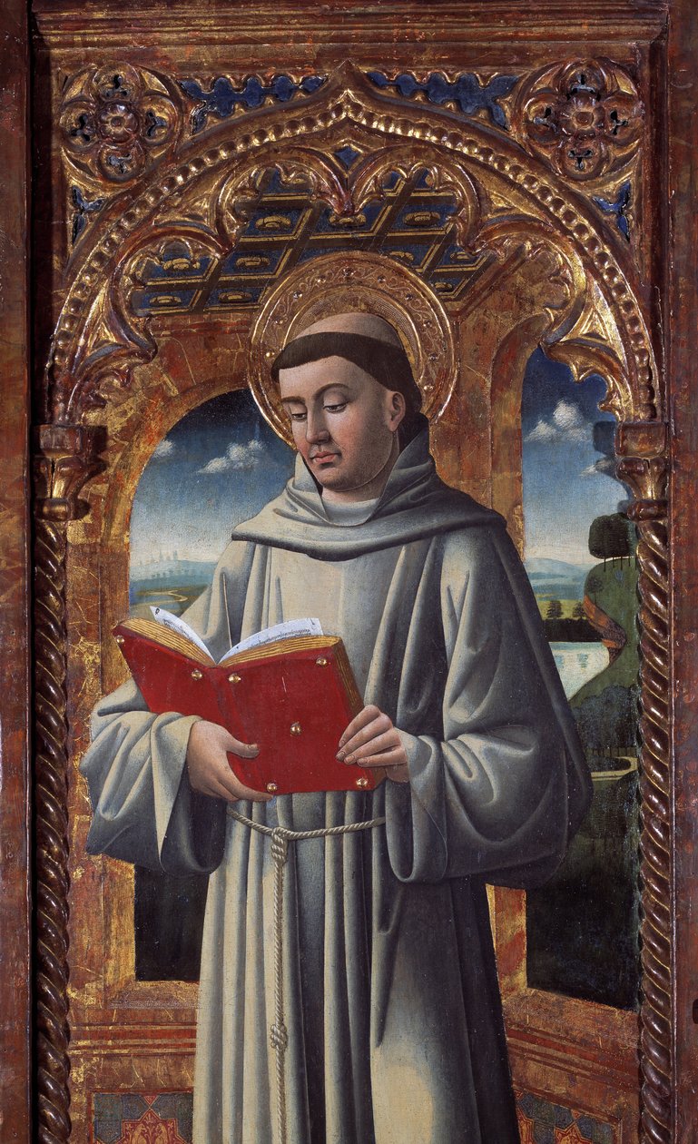 Nativity and saints, detail (Painting 作者 乔凡尼·马佐恩（Giovanni Mazone）