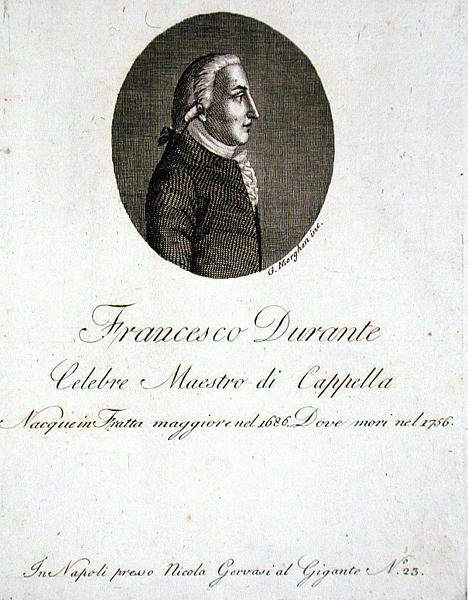 弗朗西斯科-杜兰特（1686-1756）（雕刻）。 作者 乔凡尼·莫根（Giovanni Morghen）