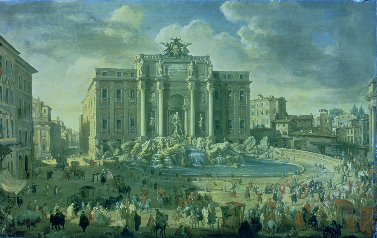 罗马特莱维喷泉（Trevi Fountain） 作者 乔瓦尼·保罗·帕尼尼
