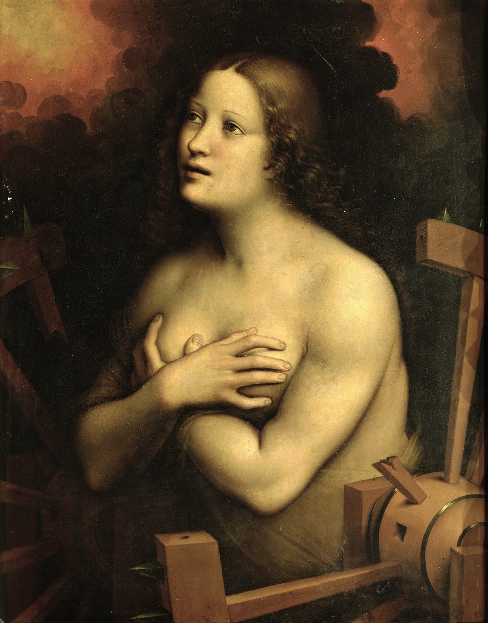 亚历山大的圣凯瑟琳（布面油画） 作者 Giovanni Pietro Rizzoli (学校) Giampietrino