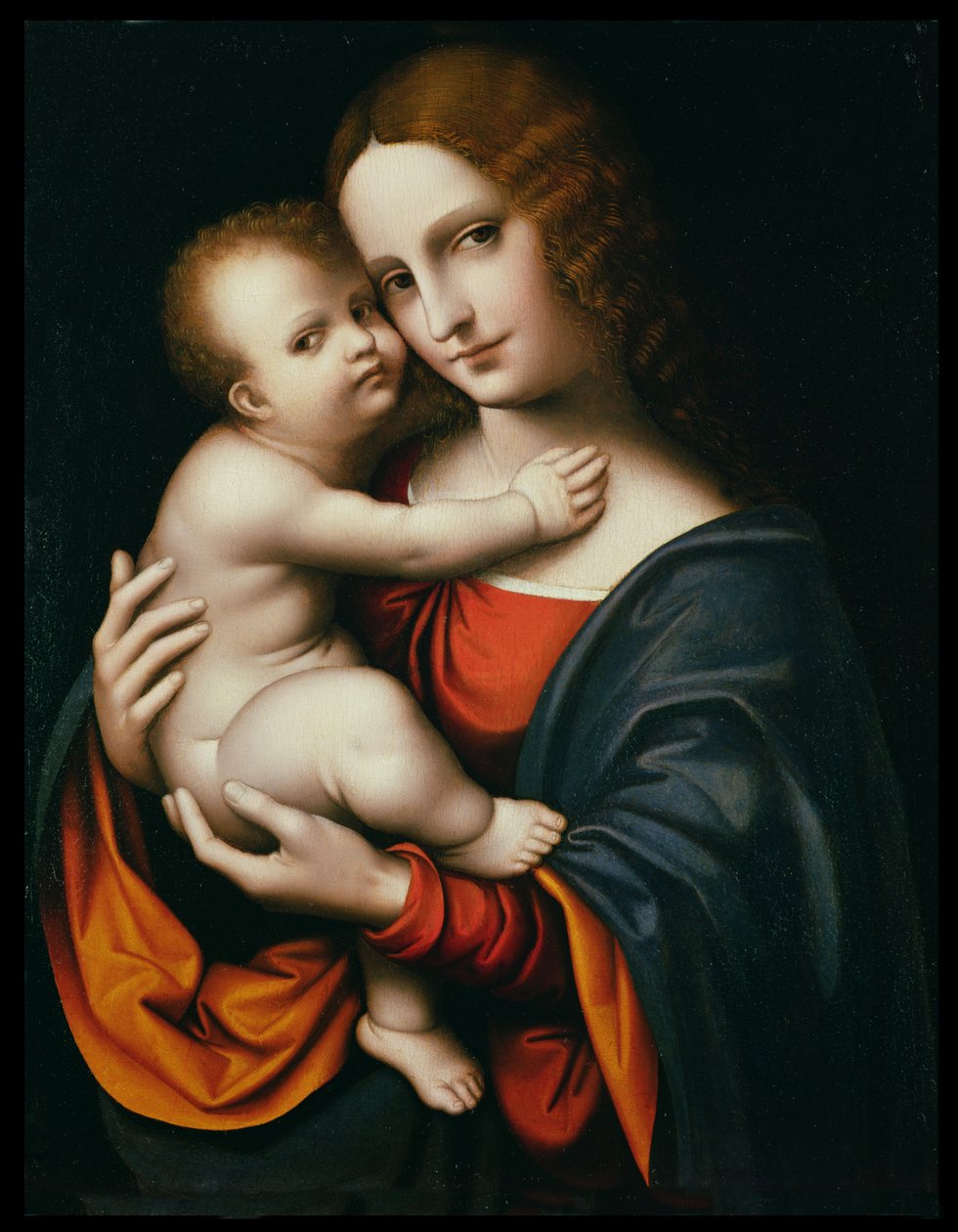 麦当娜与圣子（面板油画） 作者 Giovanni Pietro Rizzoli Giampietrino