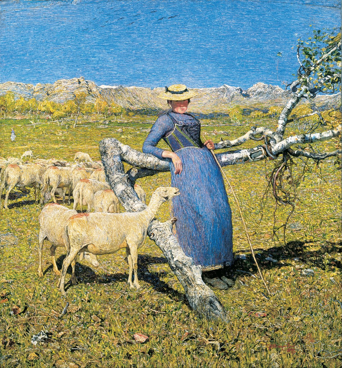 下午在阿尔卑斯山 作者 乔凡尼·塞甘蒂尼（Giovanni Segantini）