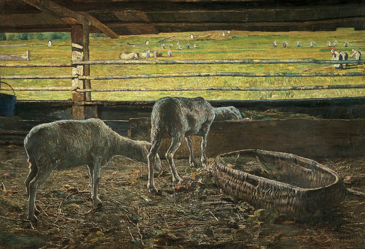 光的对比 作者 乔凡尼·塞甘蒂尼（Giovanni Segantini）