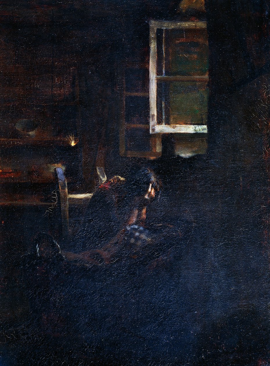 空的摇篮 作者 乔凡尼·塞甘蒂尼（Giovanni Segantini）