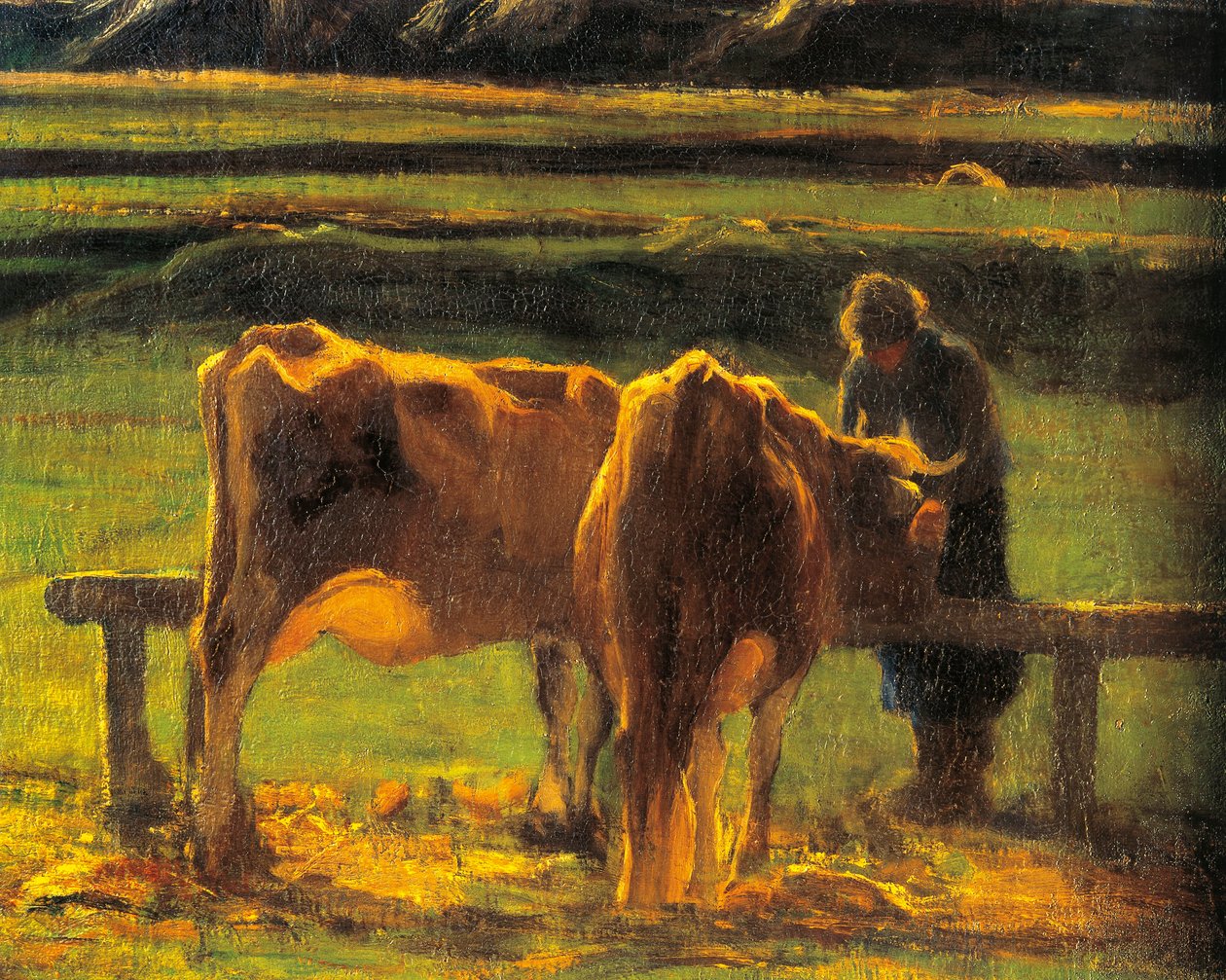 意大利，罗马，Alla Stanga 作者 乔凡尼·塞甘蒂尼（Giovanni Segantini）