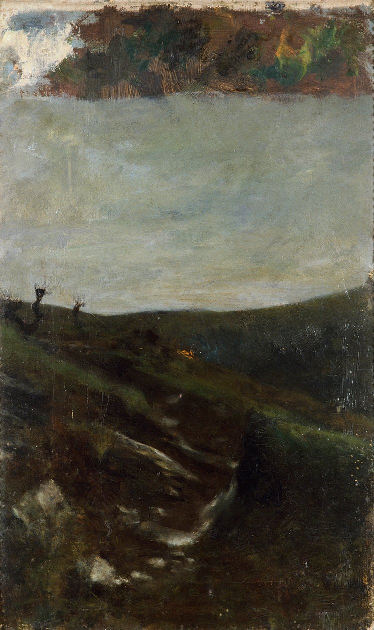 米兰附近的景观 作者 乔凡尼·塞甘蒂尼（Giovanni Segantini）