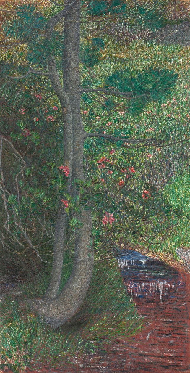 松树，约 1897 年（布面油画） 作者 乔凡尼·塞甘蒂尼（Giovanni Segantini）
