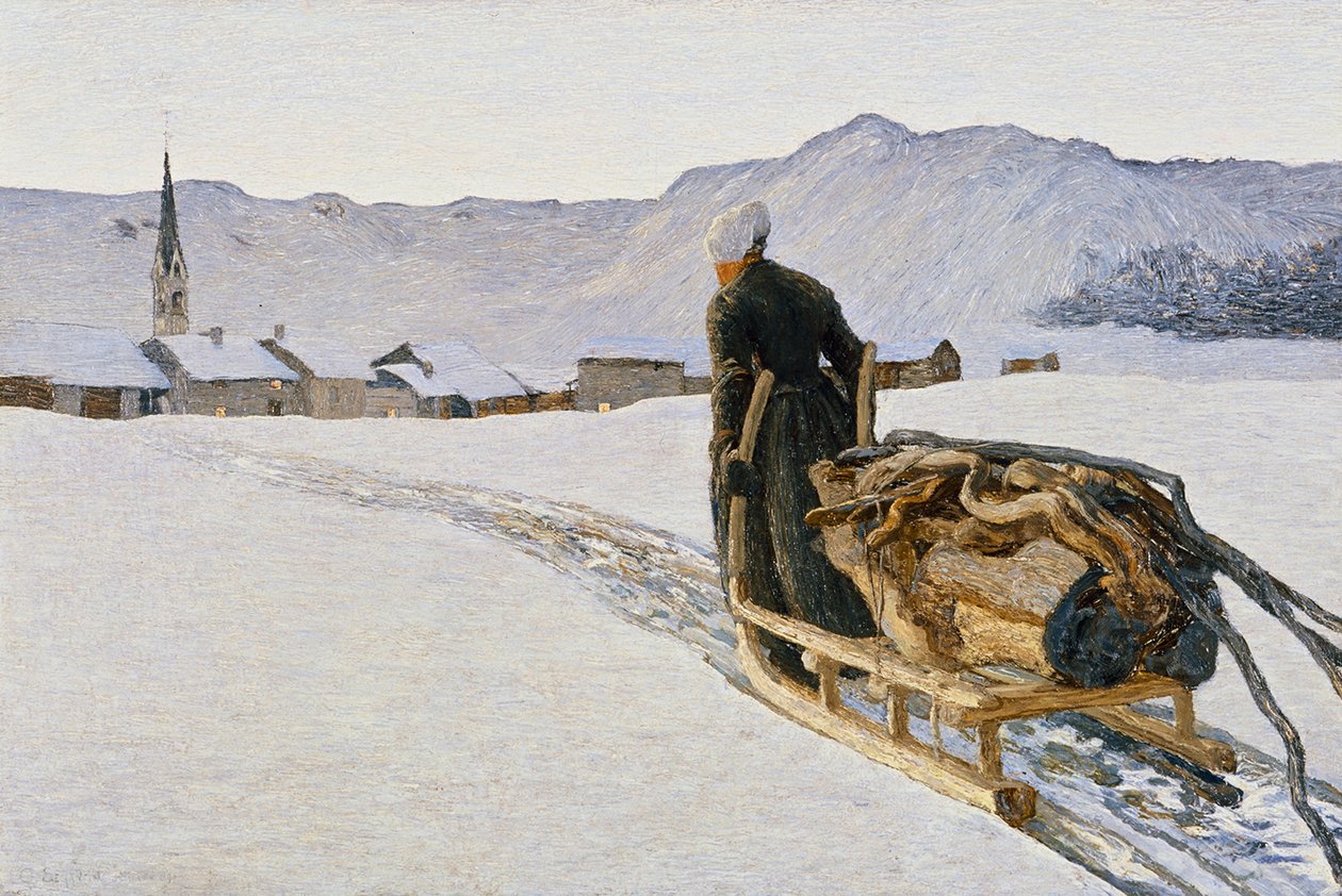 从森林归来 作者 乔凡尼·塞甘蒂尼（Giovanni Segantini）