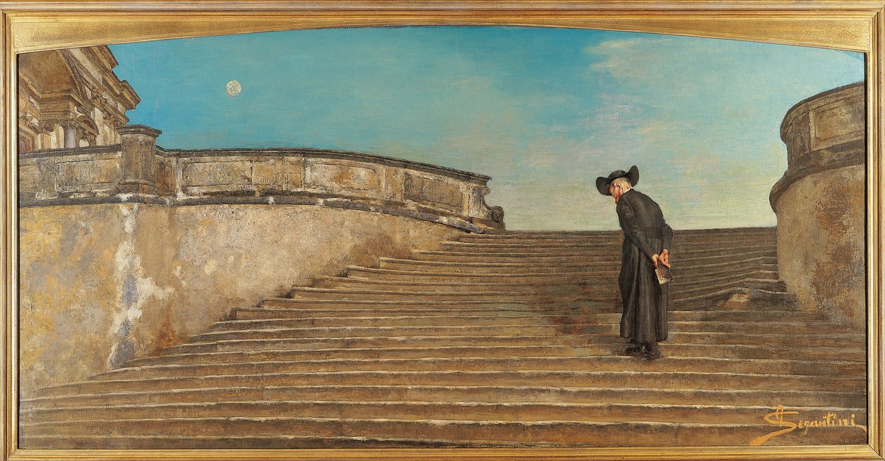瑞士，圣莫里茨，A Messa Prima 作者 乔凡尼·塞甘蒂尼（Giovanni Segantini）