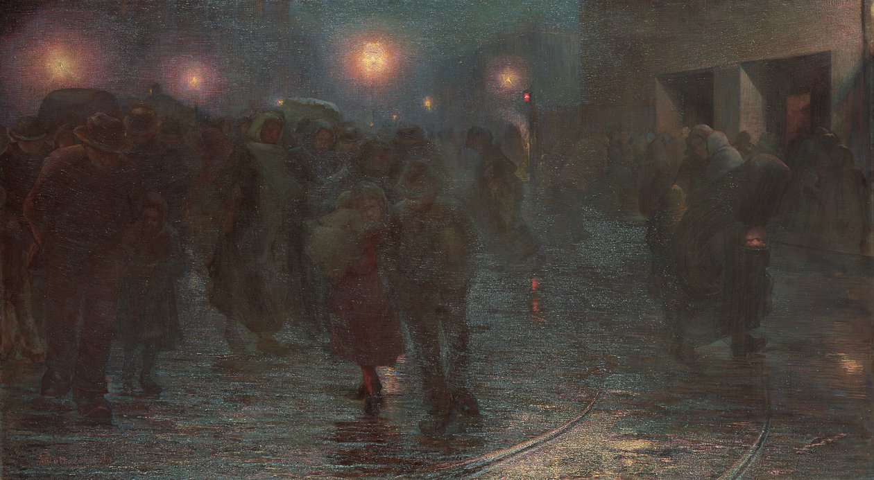 十二月：工人黎明，1897年 作者 乔瓦尼·索托科诺拉（Giovanni Sottocornola）