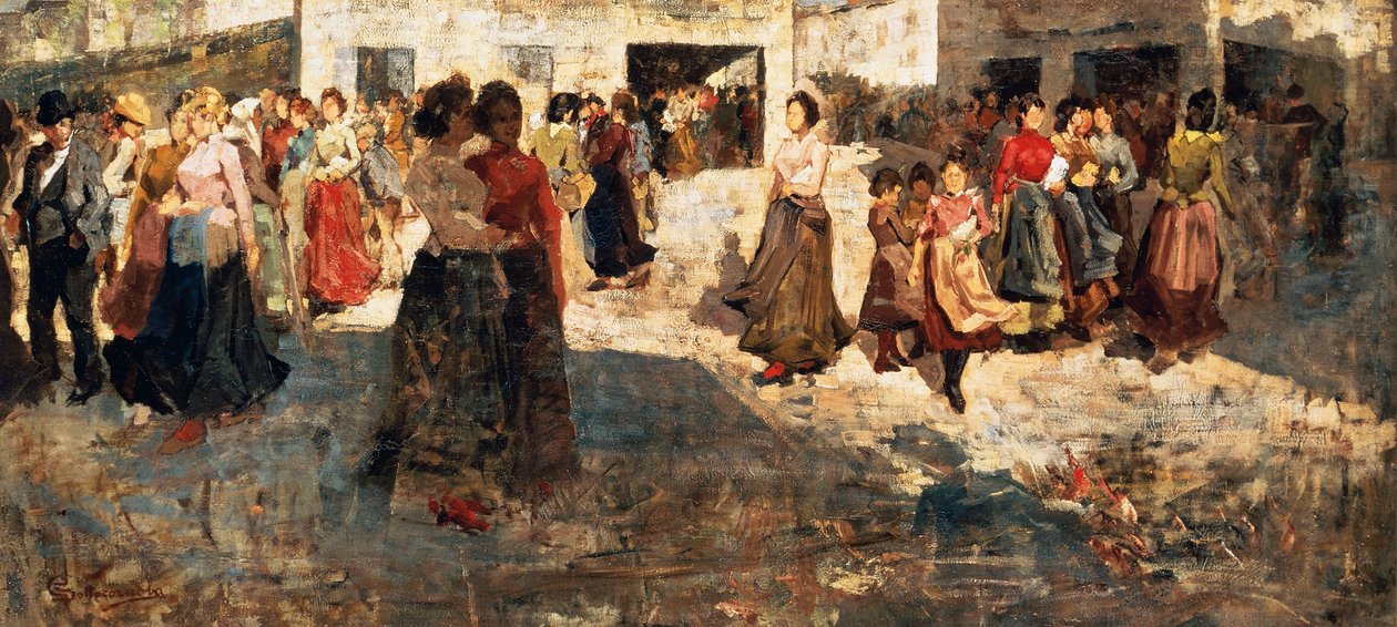 工人离开倍耐力工厂 作者 乔瓦尼·索托科诺拉（Giovanni Sottocornola）