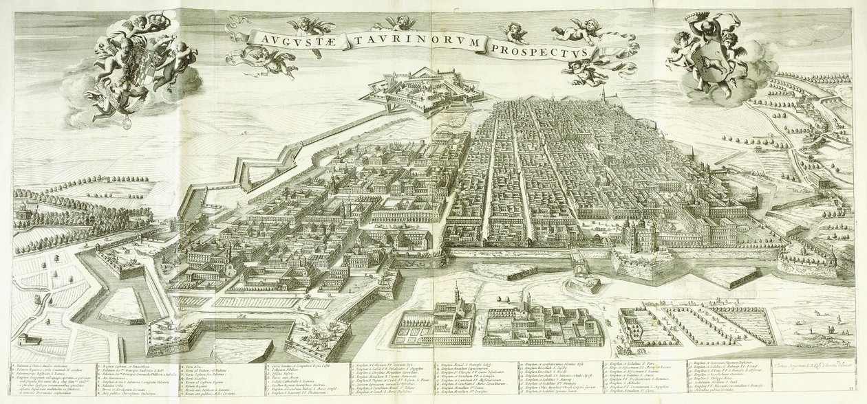 都灵景色，1672年 作者 乔凡尼·汤玛索·博尔戈尼奥