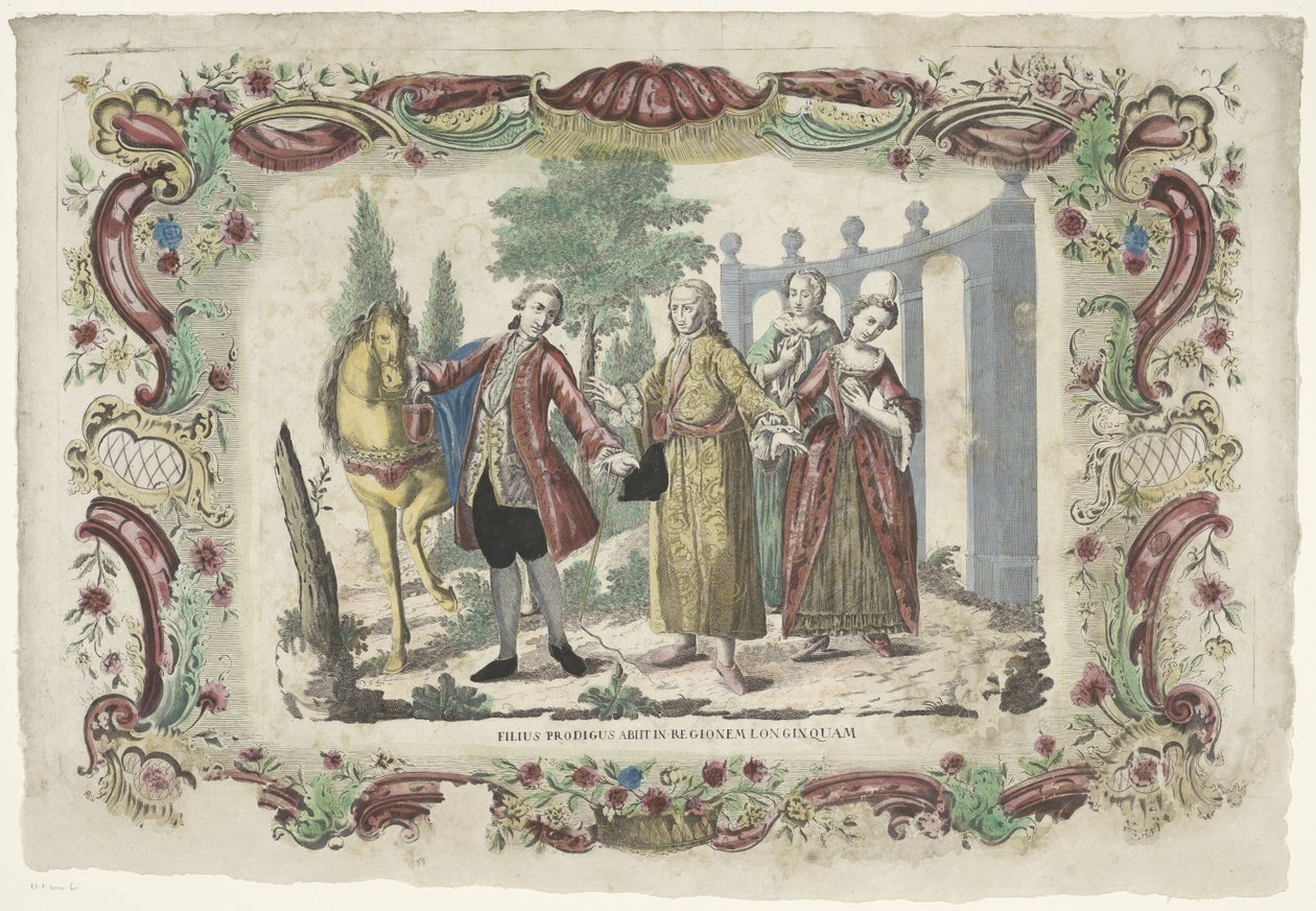 浪子向父亲告别
Filius Prodigus abiit in regionem longinquam（物上标题） 作者 乔瓦尼·沃尔帕托（可能）