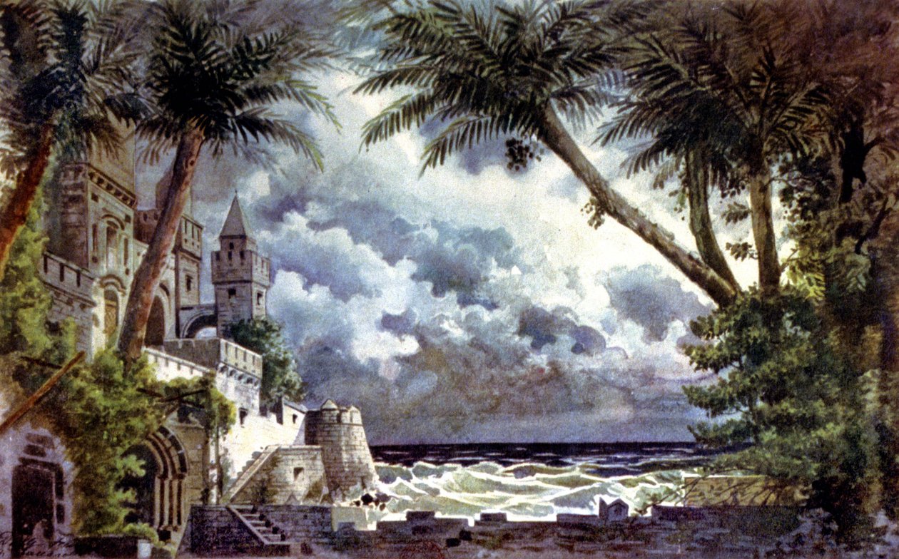 奥赛罗，布景设计，c.1920-30（插图） 作者 乔凡尼·祖卡雷利