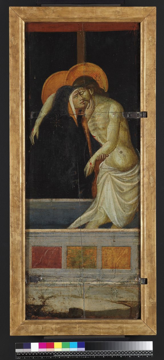 Pieta，反向（面板上的蛋彩画和金色） 作者 乔万尼·达尔·庞特