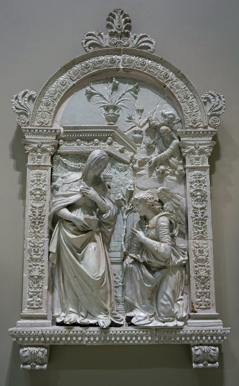 The Annunciation 作者 乔瓦尼·德拉·罗比亚