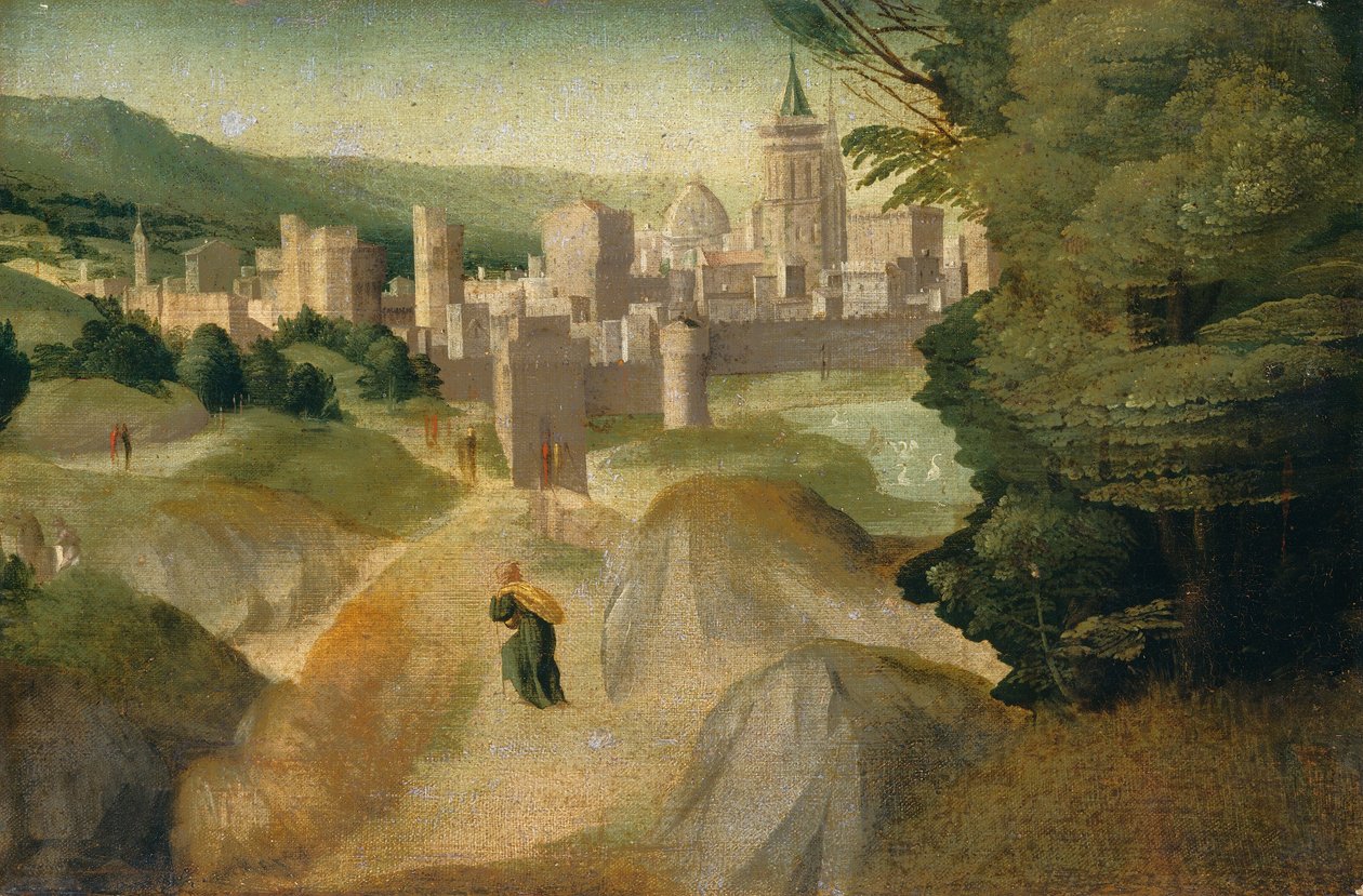 传说中的场景，大概在1515-1520年间。 作者 乔瓦尼·迪·洛伦佐·拉尔恰尼