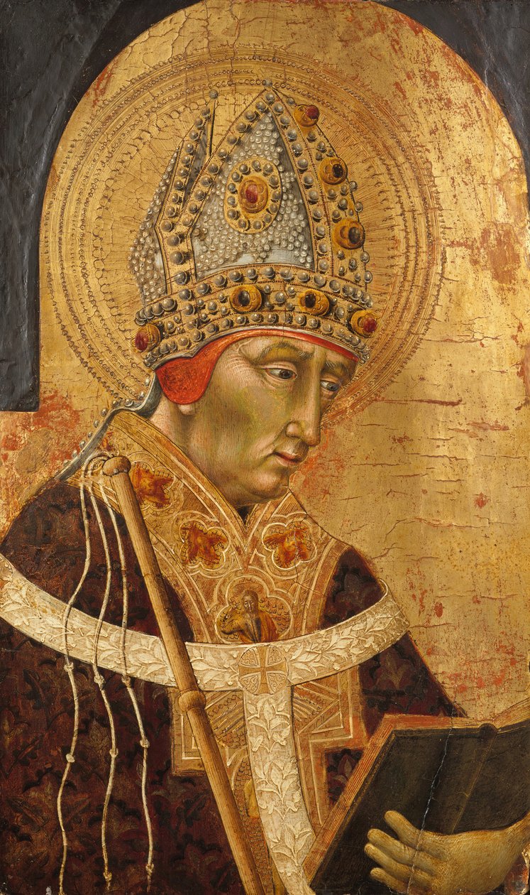圣安布罗斯（Saint Ambrose），465-70年。 作者 乔瓦尼·迪·保罗