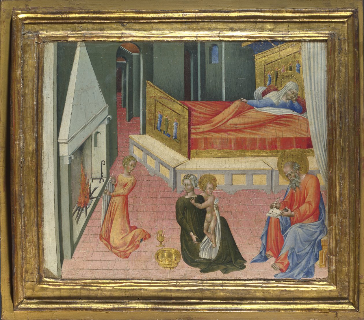 浸礼会圣约翰圣约翰的诞生Predella面板，1454年 作者 乔瓦尼·迪·保罗