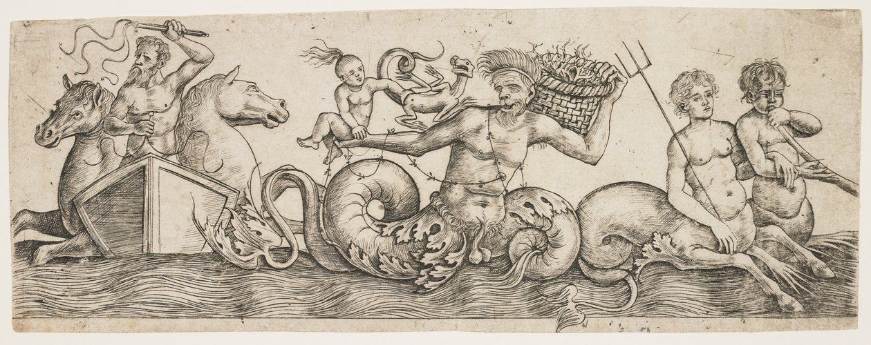 与海王星和海卫一的弗里兹，c。 1517 作者 吉罗拉莫·莫塞托