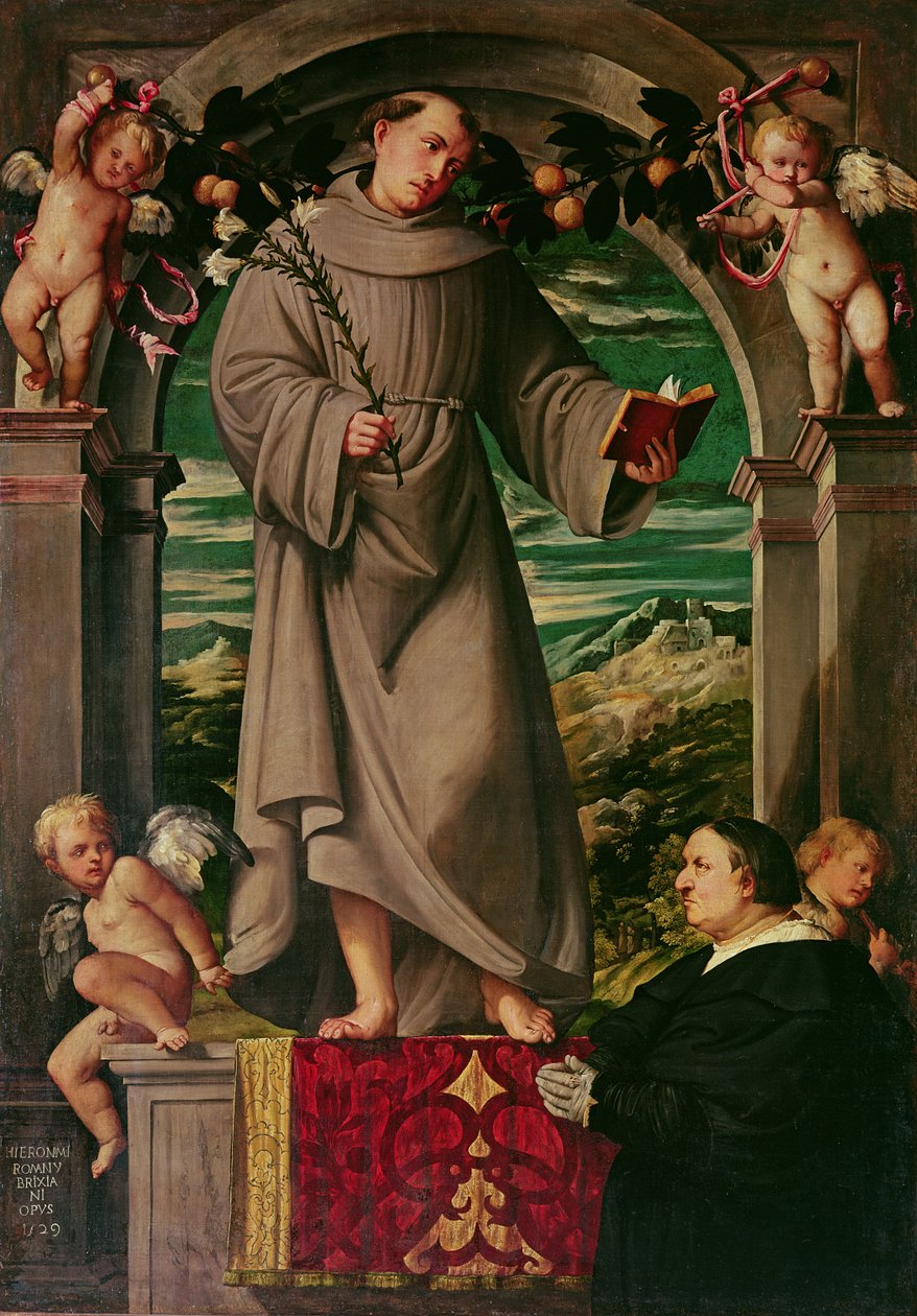 帕多瓦的圣安东尼 作者 罗洛尼诺（Girolamo Romanino）
