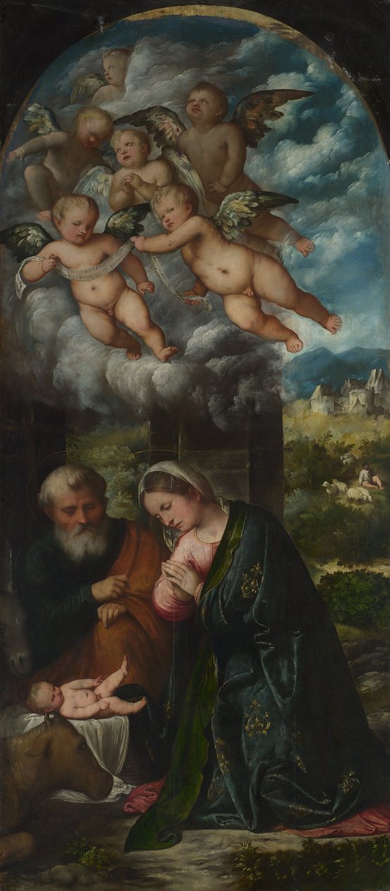 耶稣诞生 作者 罗洛尼诺（Girolamo Romanino）
