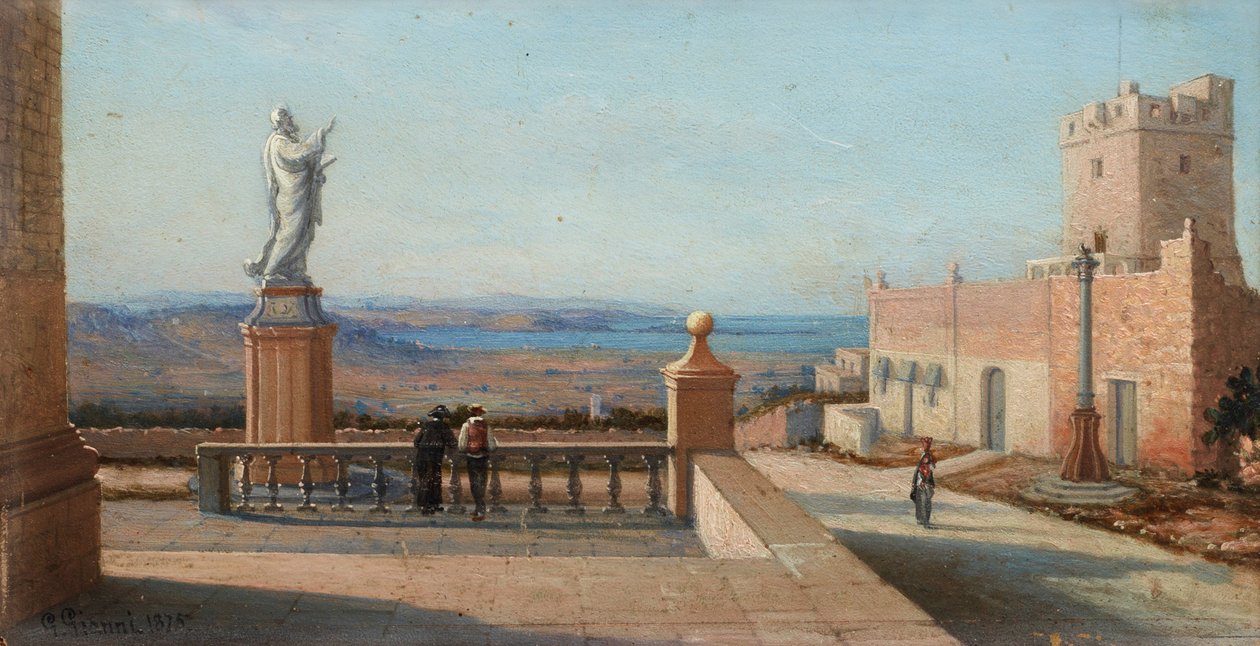 吉罗拉莫-贾尼，《马耳他风景》，1875 年 作者 吉罗拉莫·詹尼