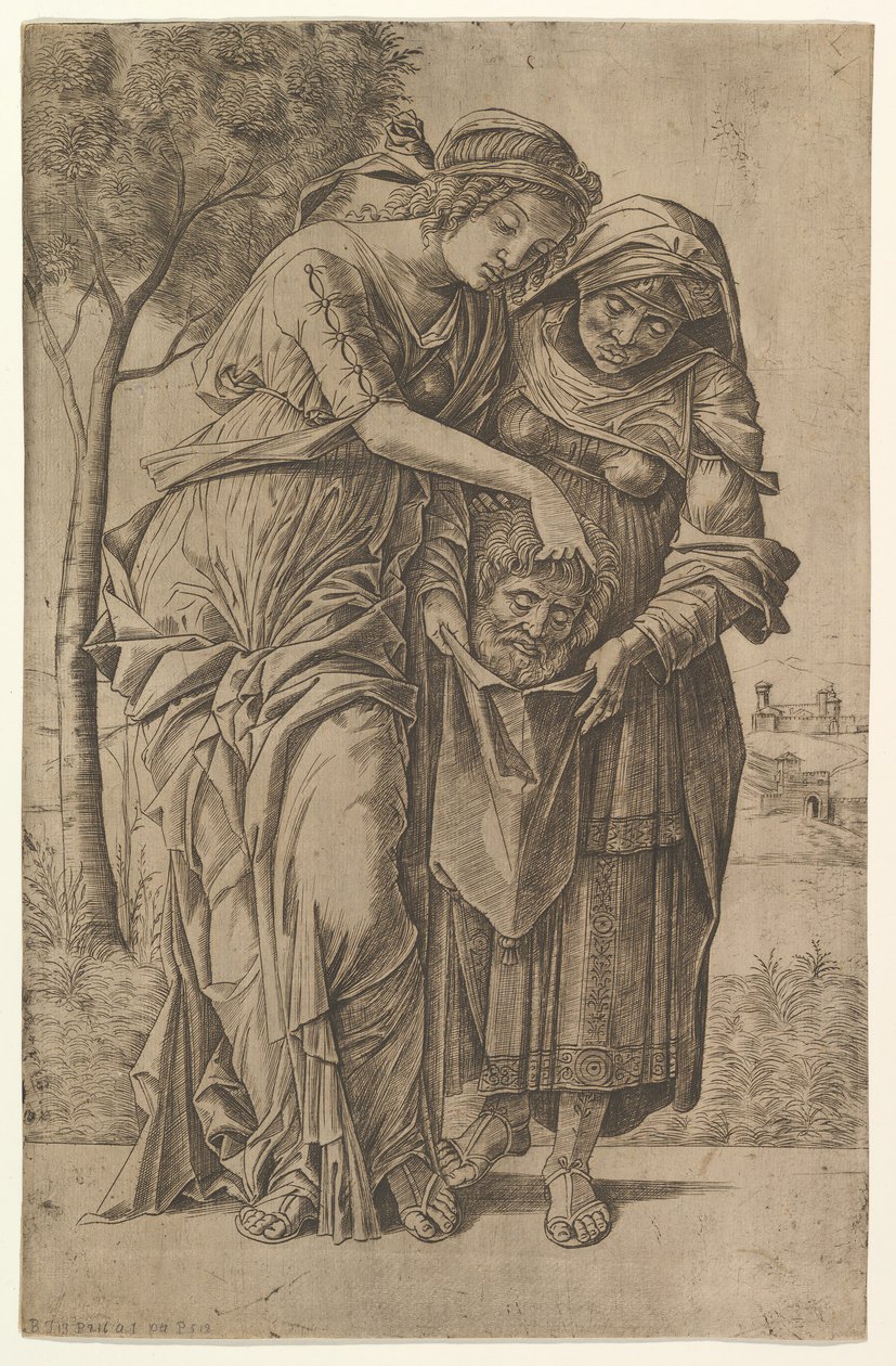 朱迪思（Judith）和她的女仆，荷洛弗尼斯（Holofernes）的头，1500至1530年。 作者 吉罗拉莫·莫塞托