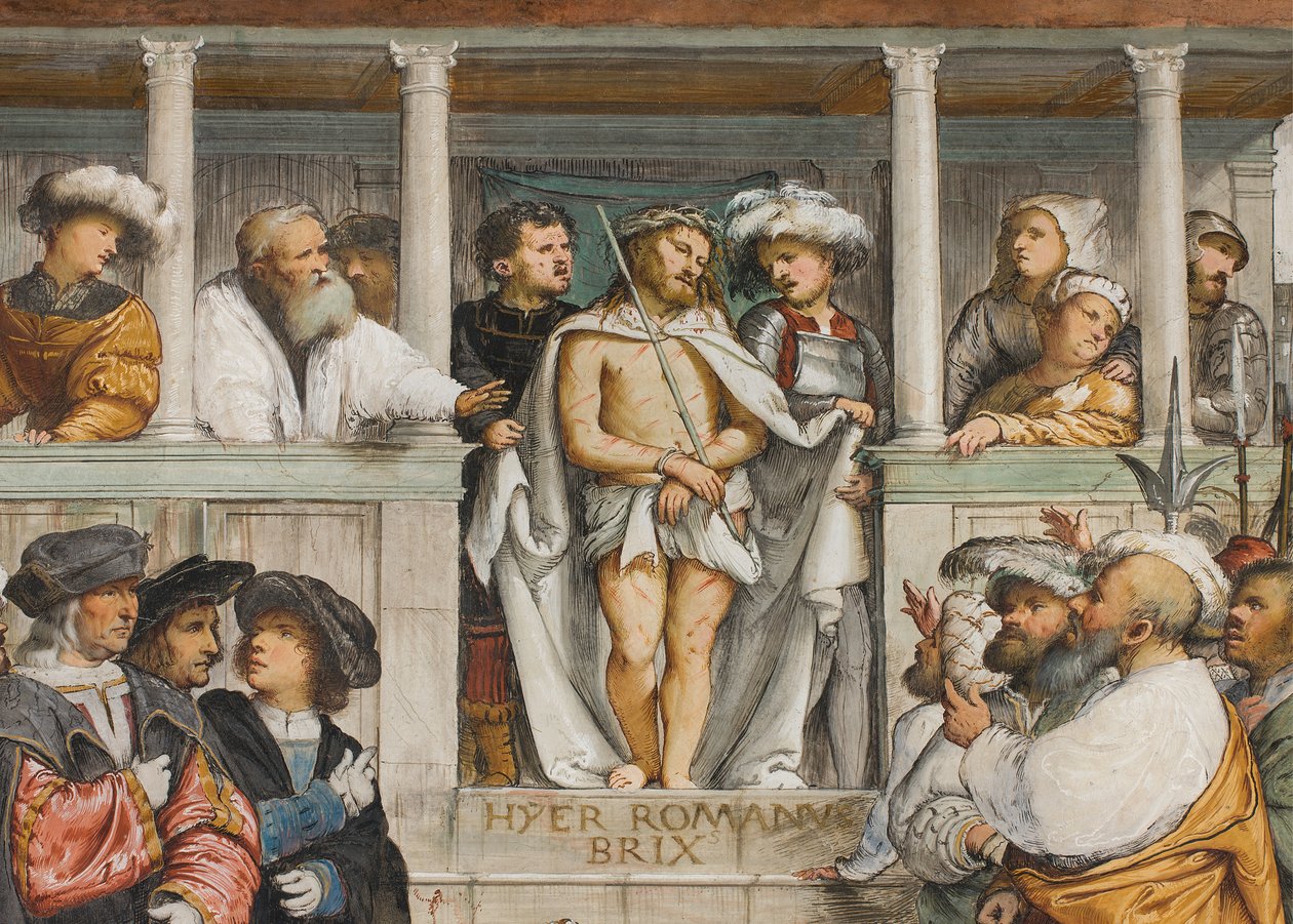 中央大殿，南侧第四跨度，Hecce Homo, Girolamo Romanino 作者 罗洛尼诺（Girolamo Romanino）