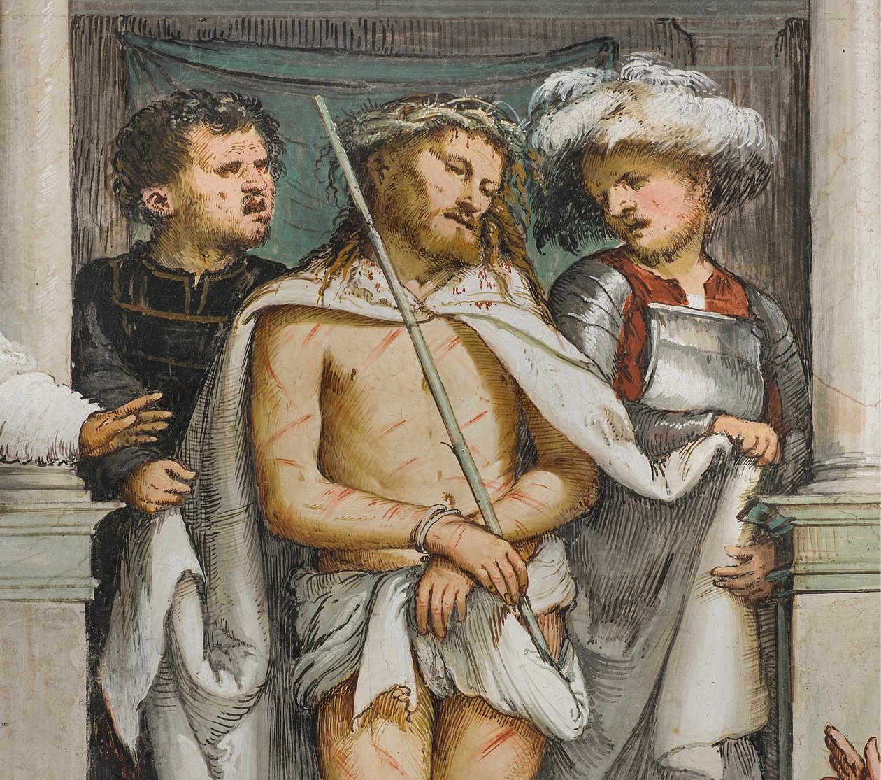 Central Nave, 第四南跨度, Ecce Homo, Girolamo Romanino 作者 罗洛尼诺（Girolamo Romanino）