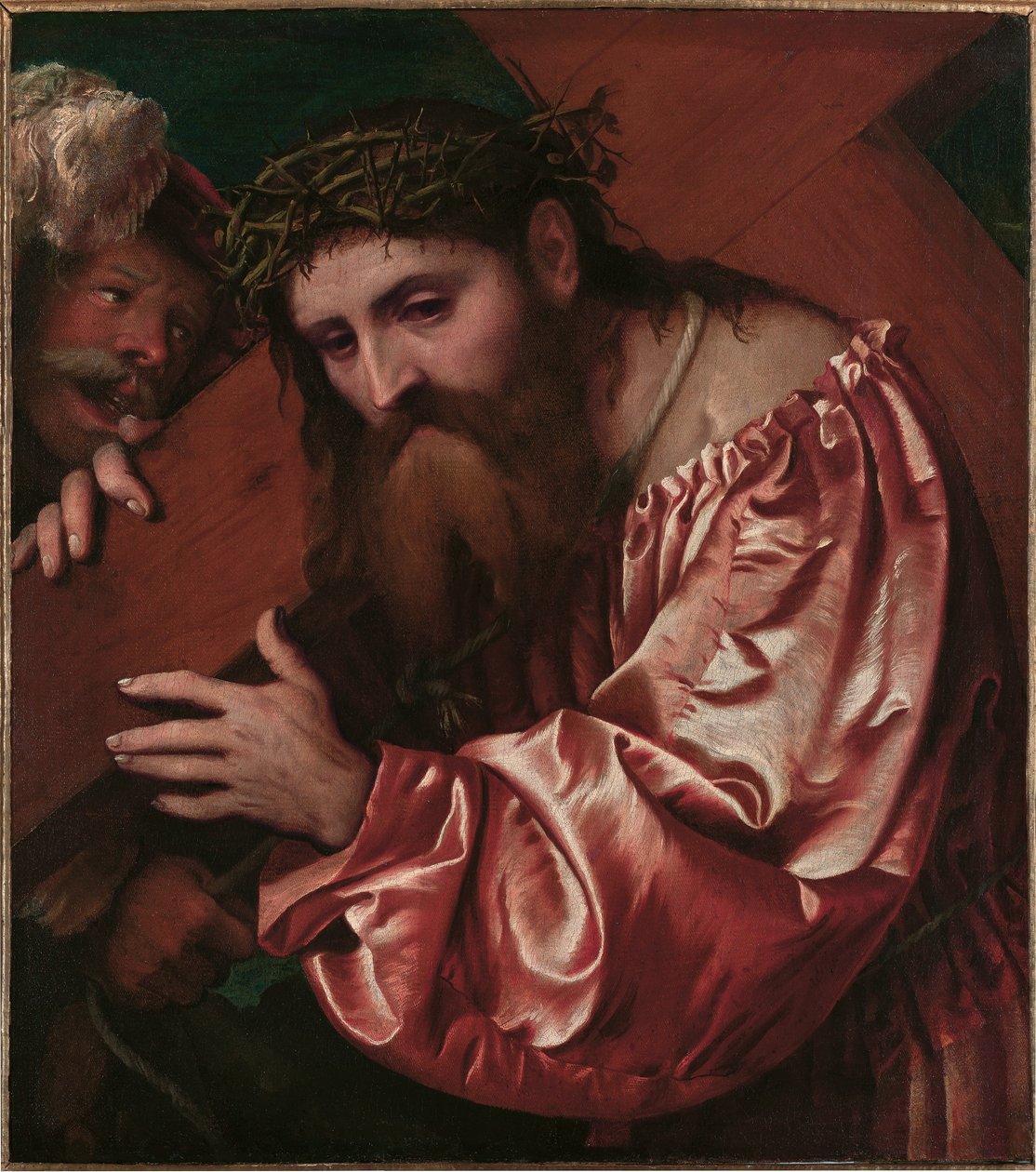 基督背着十字架 作者 罗洛尼诺（Girolamo Romanino）