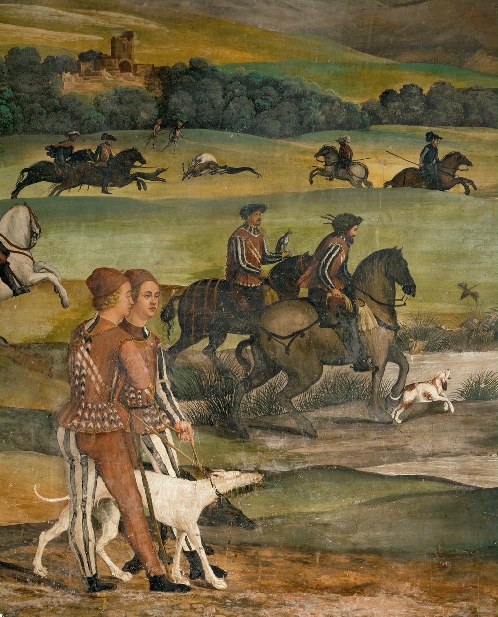 1474 年丹麦国王克里斯蒂安访问马尔帕加（壁画） 作者 罗洛尼诺（Girolamo Romanino）