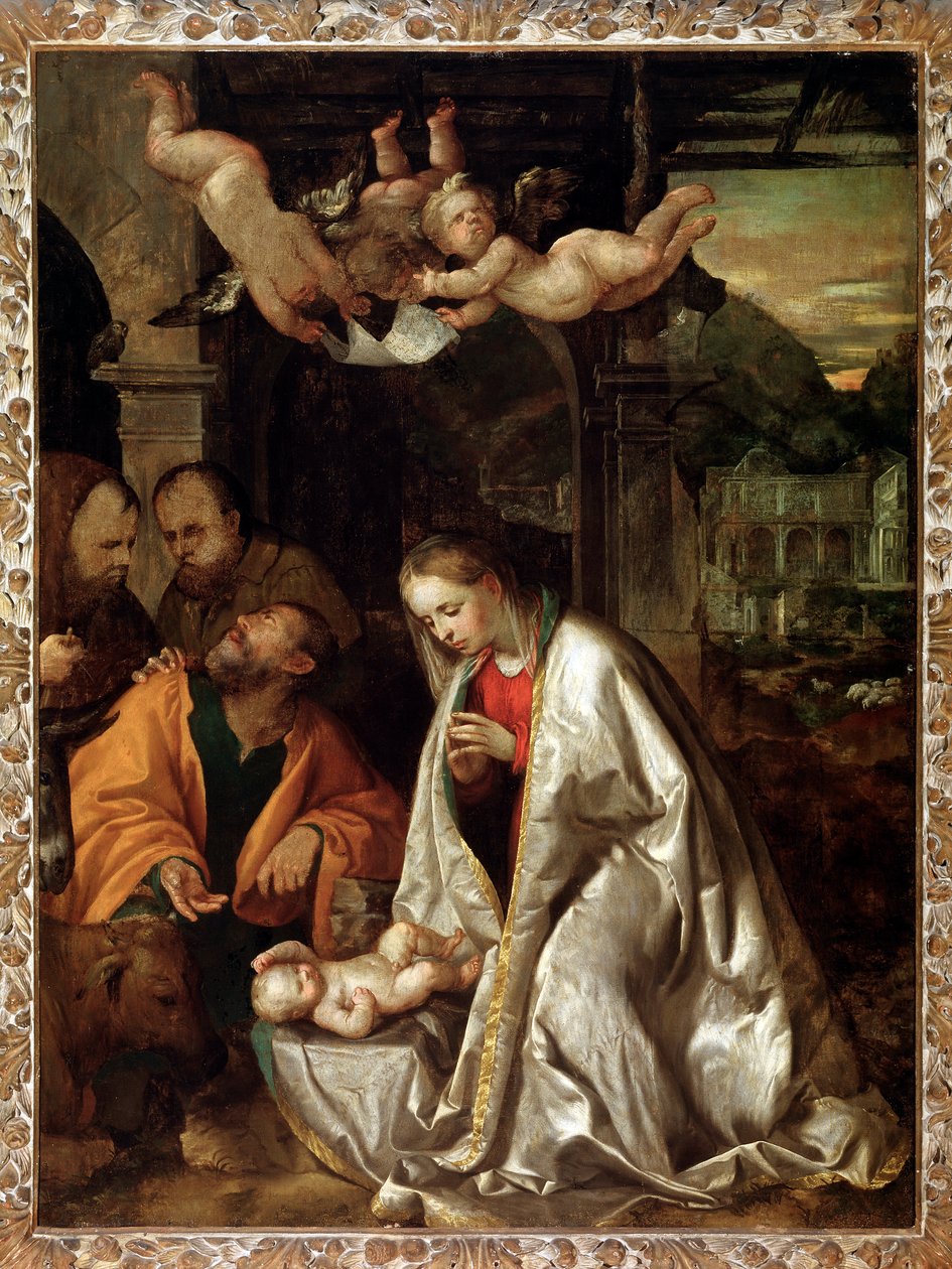圣诞 作者 罗洛尼诺（Girolamo Romanino）