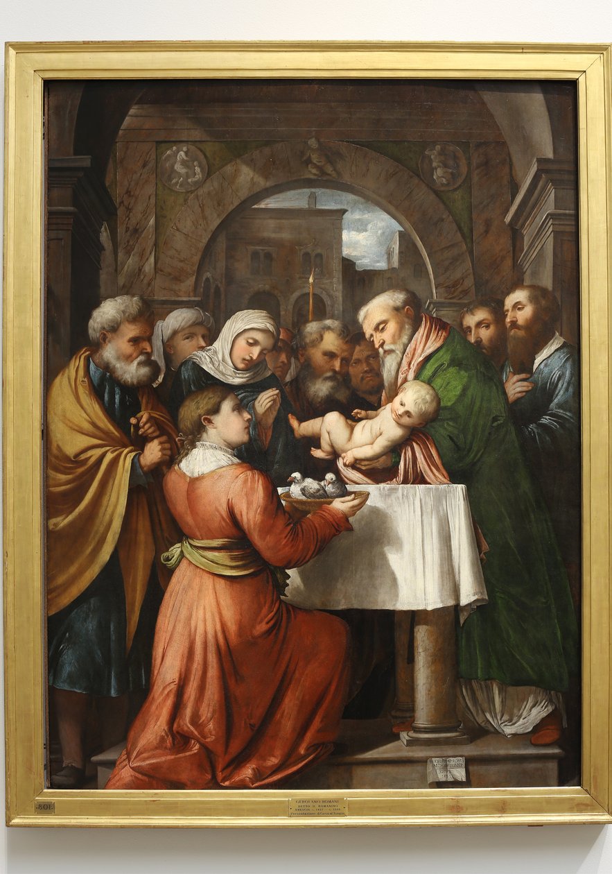 耶稣在圣殿的介绍，1529年 作者 罗洛尼诺（Girolamo Romanino）