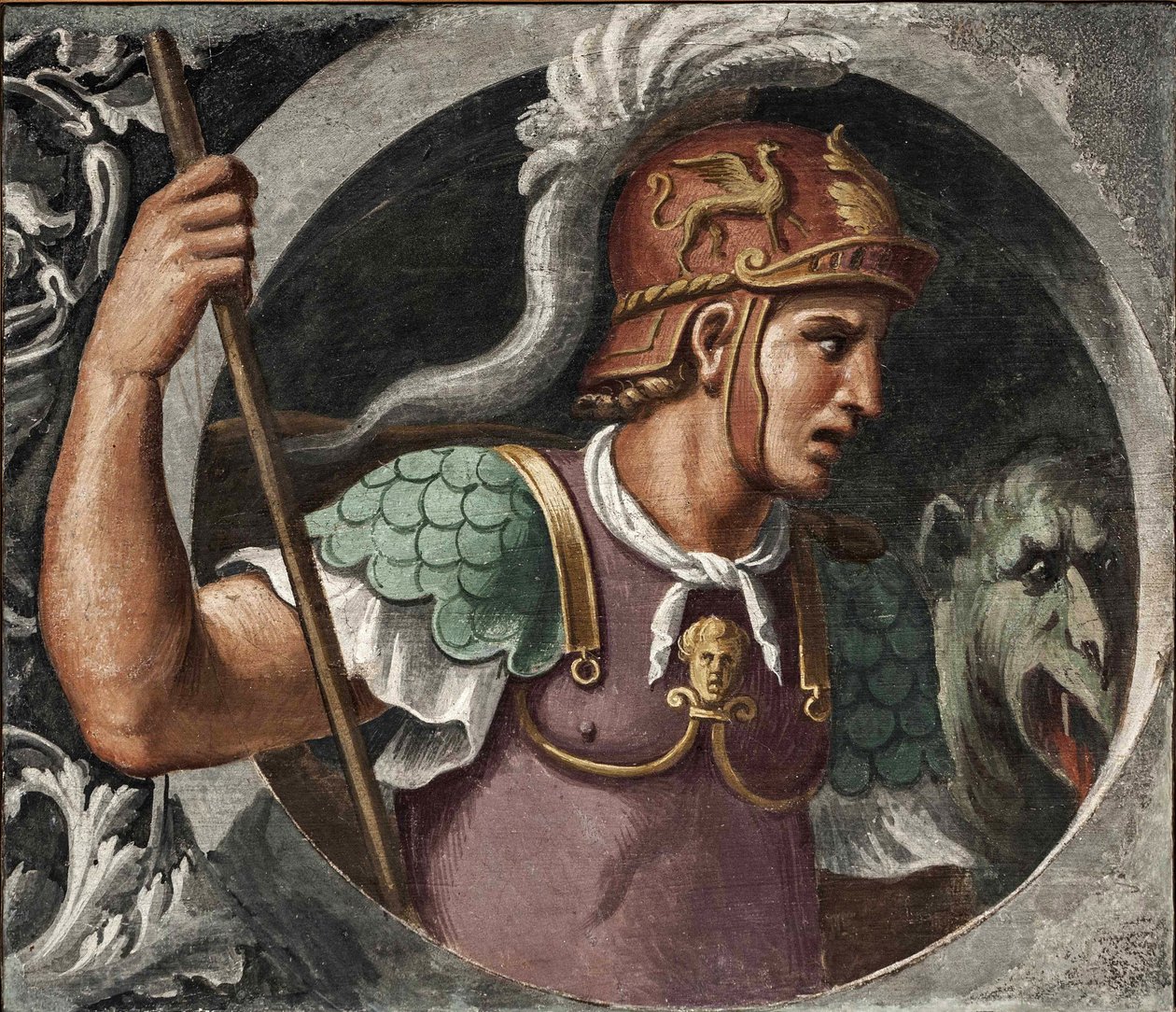 Saint George par Girolamo da Carpi (1501-1556).壁画，尺寸：78x91, , 国家博物馆，费拉拉 作者 吉罗拉莫·达·卡尔皮