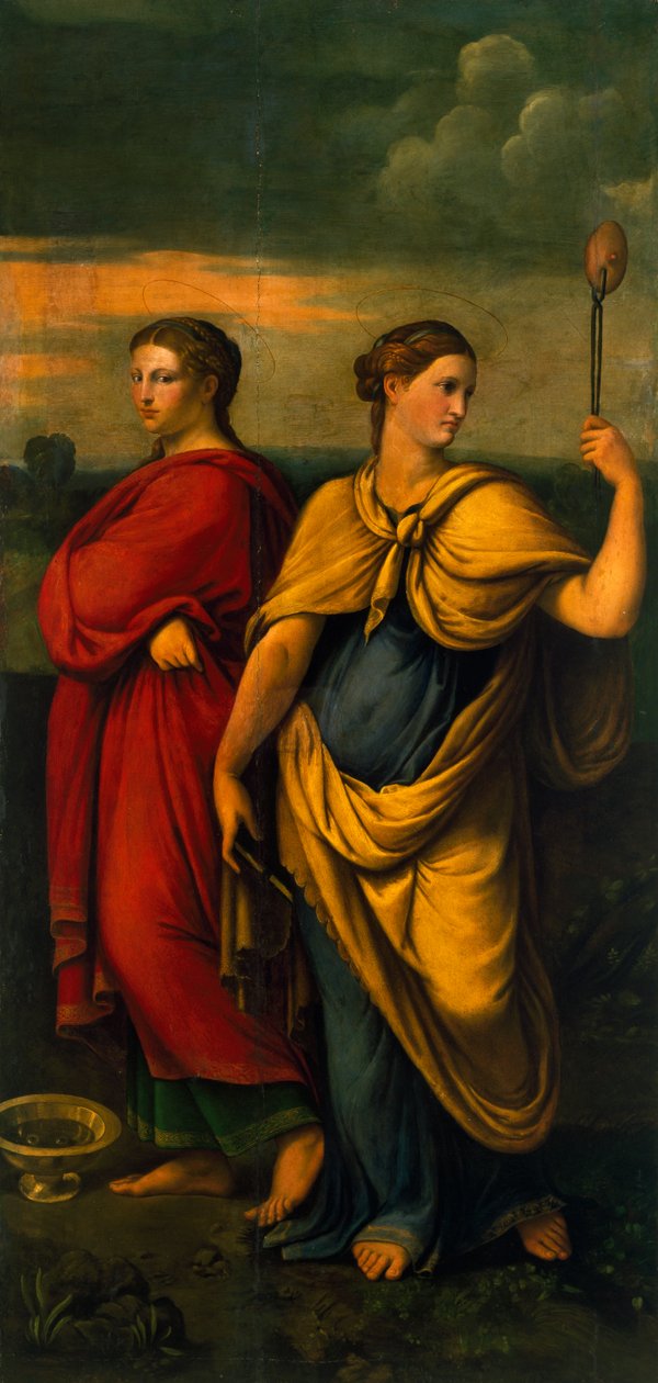 圣卢西亚和圣阿加莎 作者：Girolamo da Carpi（约 1501-1556 年） 作者 吉罗拉莫·达·卡尔皮