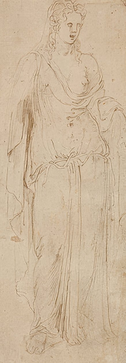 站立的身影。约于1530-50（？） 作者 吉罗拉莫·达·卡尔皮