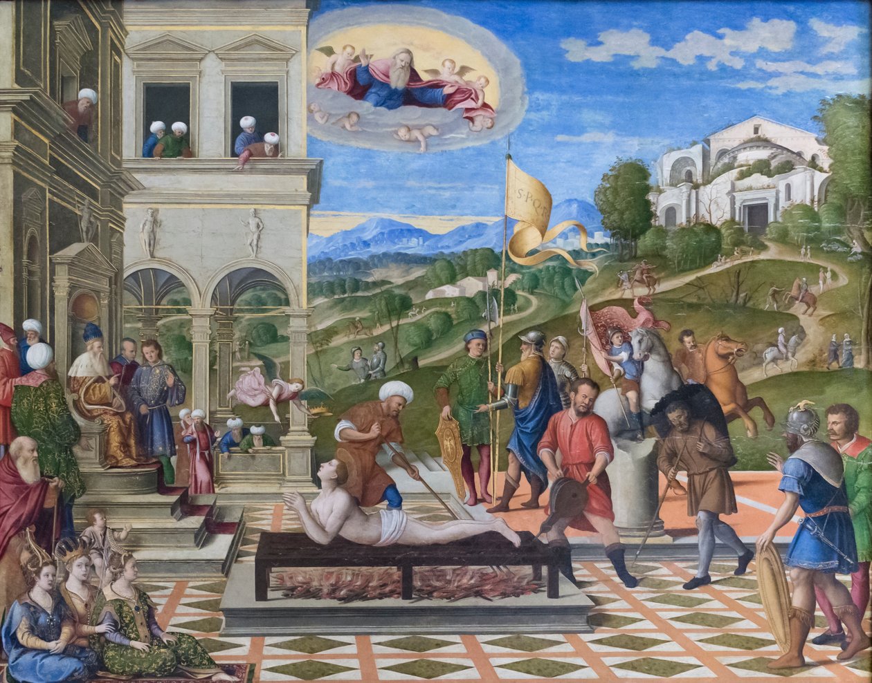 圣劳伦斯殉难 作者 Girolamo da Santacroce