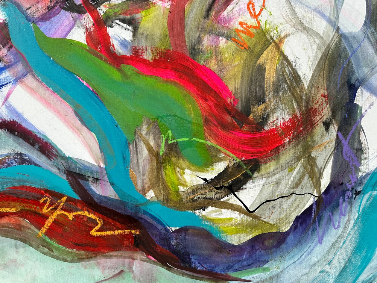 纠缠不清的感情（丙烯酸画布） 作者 吉塞拉·加夫格里奥