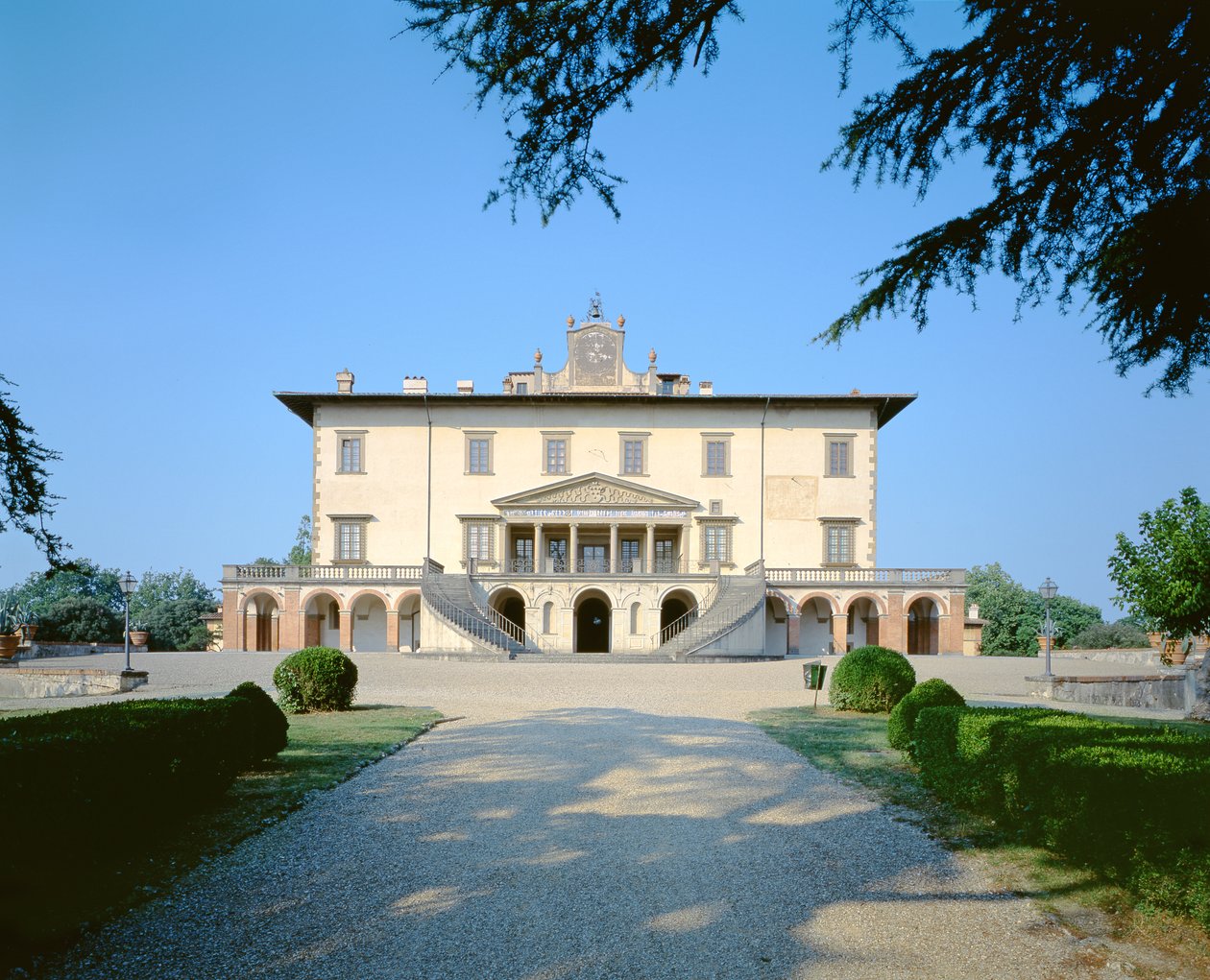 Poggio a Caiano的Medici Villa，1480 作者 朱利亚诺·贾安伯蒂·达·桑加洛