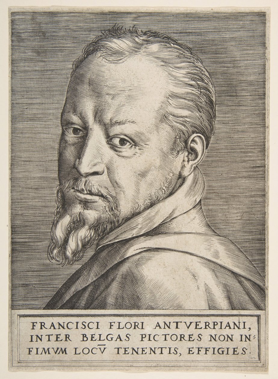 弗朗斯·弗洛里斯（Frans Floris）的半身像，1531-76年。 作者 朱利奥·博纳松