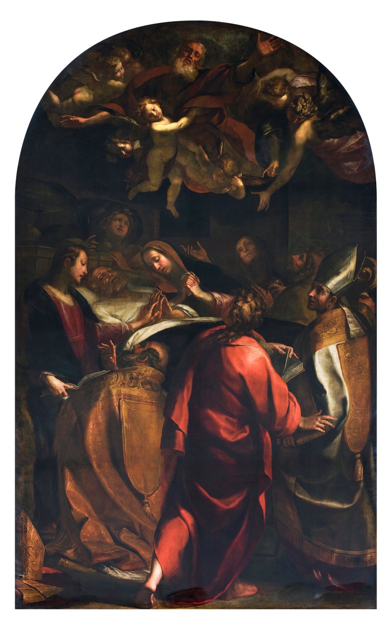圣约瑟夫的苦难（Agony of St Joseph） 朱利奥-切萨雷-普罗卡奇尼（1574-1625 年）1616 年绘画 私人收藏 作者 朱利奥·塞萨雷·普罗卡西尼