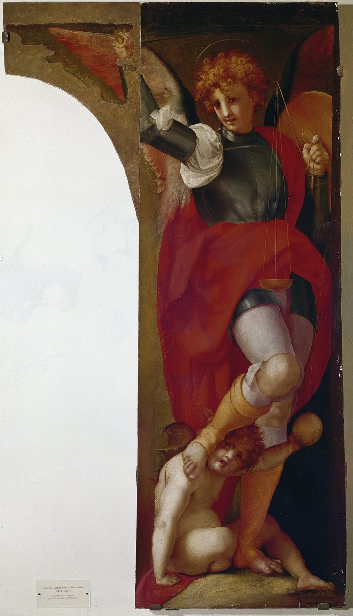 迈克尔-大天使（木板油画，约1519年 作者 朱利奥·塞萨雷·普罗卡西尼