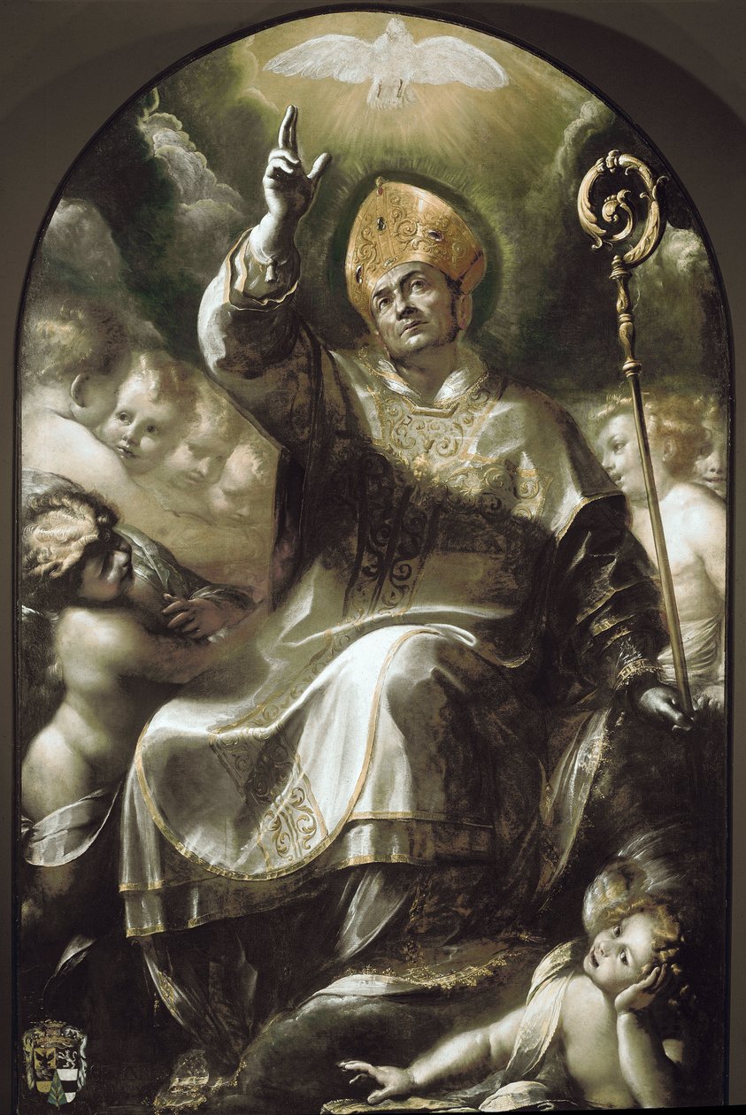 St Charles Borromeo in Glory（布面油画 作者 朱利奥·塞萨雷·普罗卡西尼