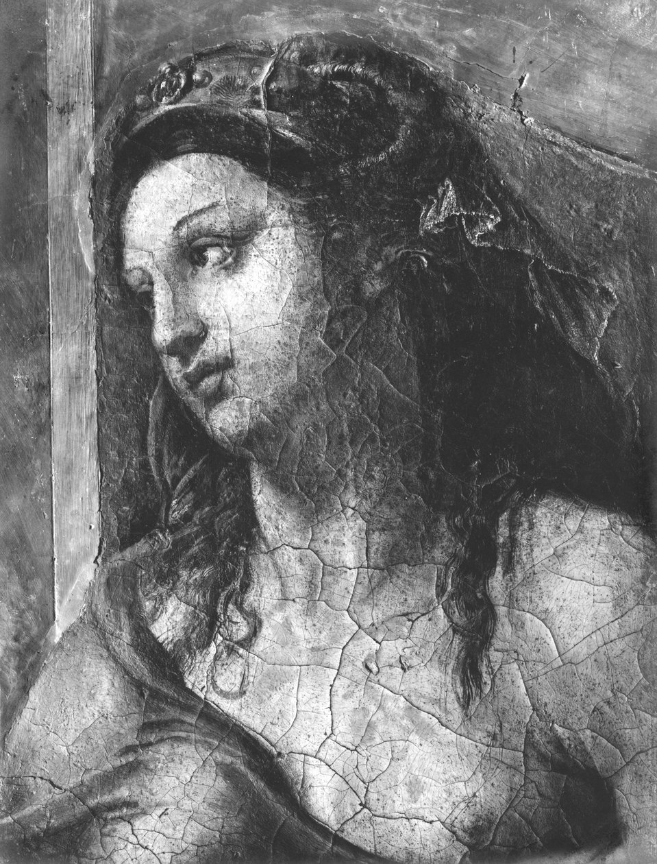 克莱门西，教皇圣克莱门特一世（1-97）Raphael Rooms（详情）的两个美德之一（另见252786,252787,252788） 作者 朱利奥·罗马诺