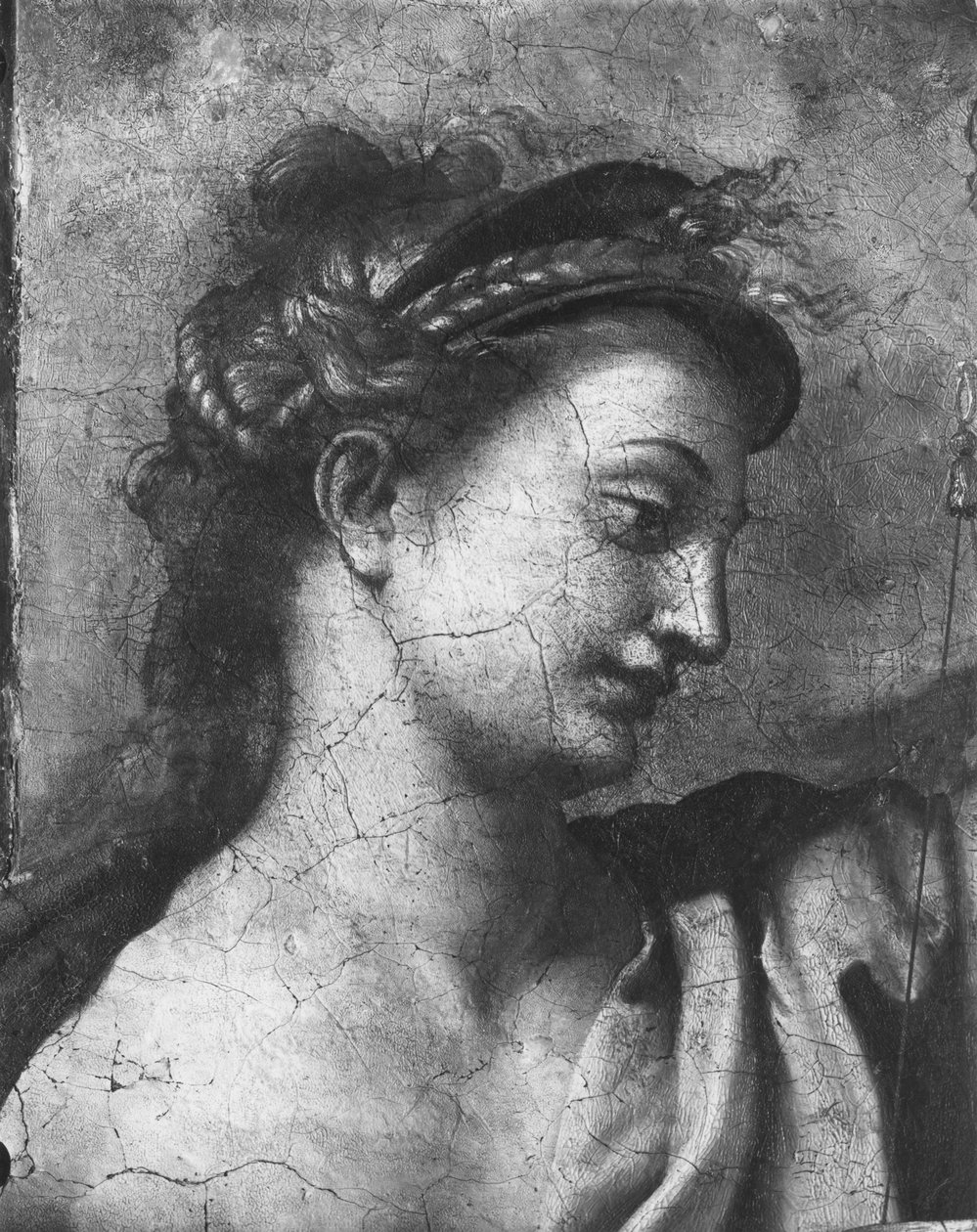 正义，围绕教皇圣城市的两个美德之一（d.230）Raphael Rooms（细节）（另见252782,252783,252784） 作者 朱利奥·罗马诺