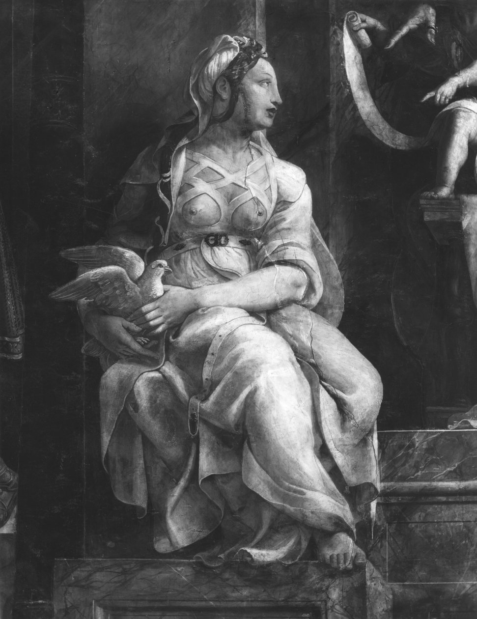 Pope Leo I the Great（c.390-461）Raphael Rooms（详情）的两个美德之一（另见252779和252781） 作者 朱利奥·罗马诺